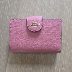 Coach Pink Leather Wallet